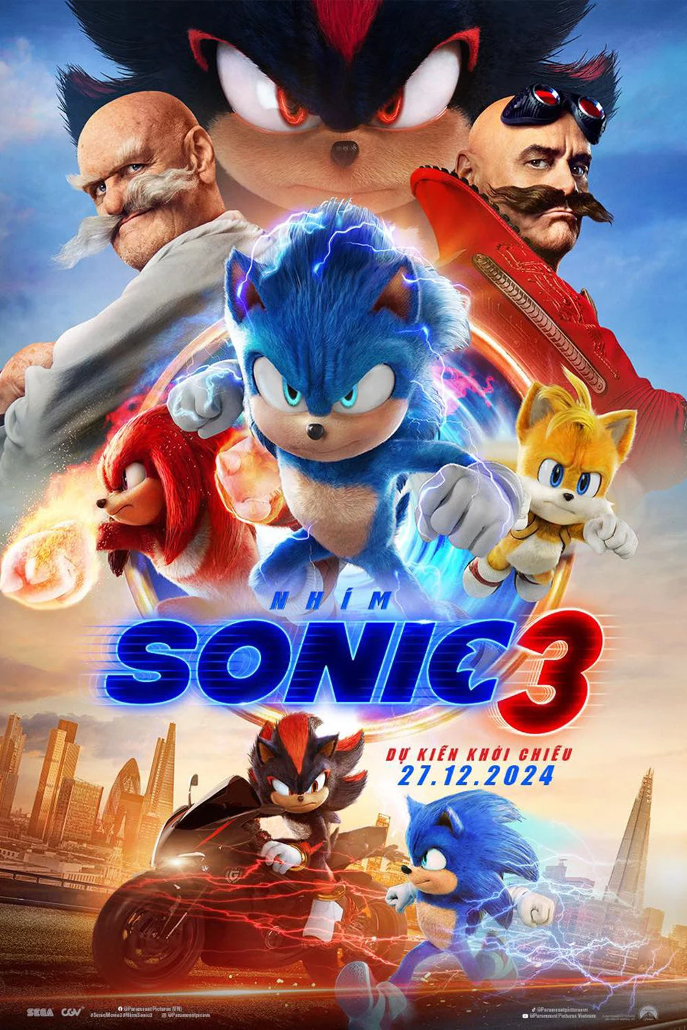 Xem phim Nhím Sonic 3 - Full HD Vietsub
