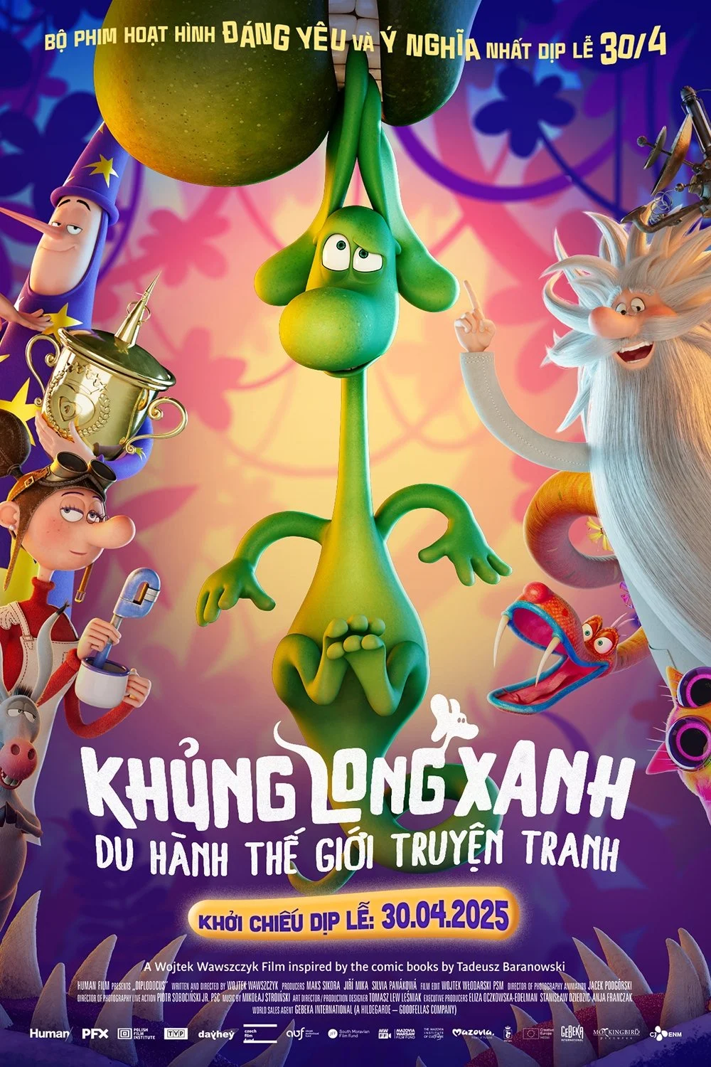 Khủng Long Xanh Du Hành Thế Giới Truyện Tranh